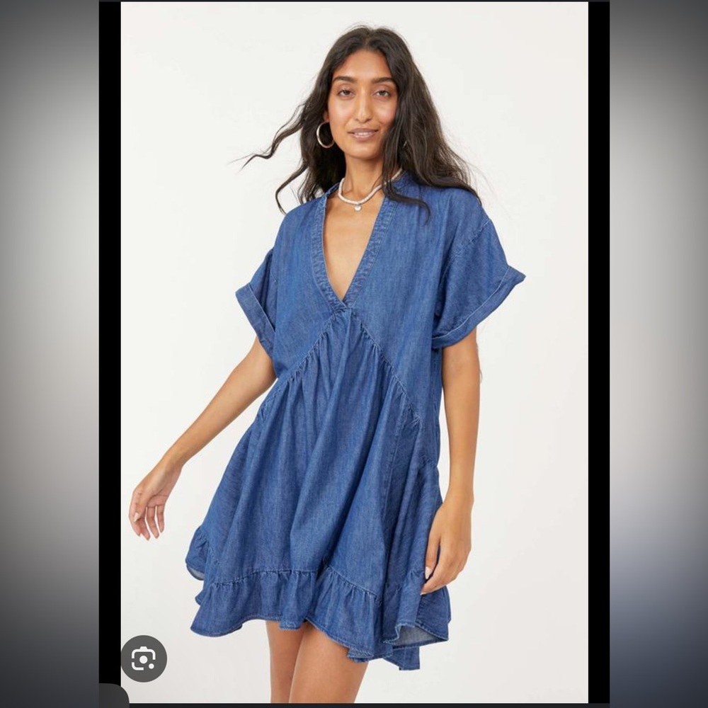Free People Agnes Denim Dress. Size L. Brand new with tags.
